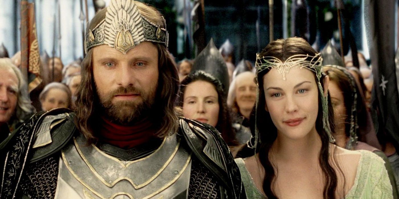 Arwen et Aragorn dans le Seigneur des Anneaux