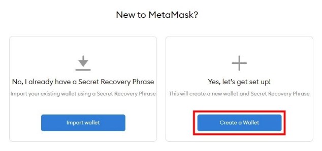 Comment créer un nouveau portefeuille MetaMask