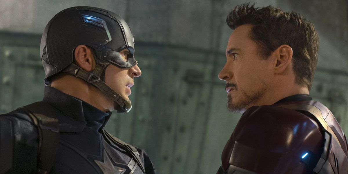 Captain America et Iron Man dans Captain America Civil War