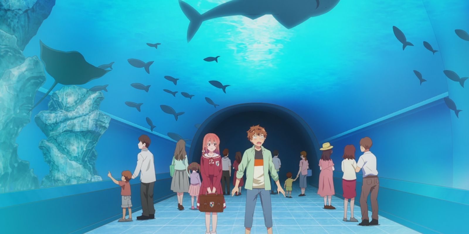 louer une petite amie épisode 11 saison 2 Maxell Aqua Park Shinagawa Tokyo tunnel sous-marin