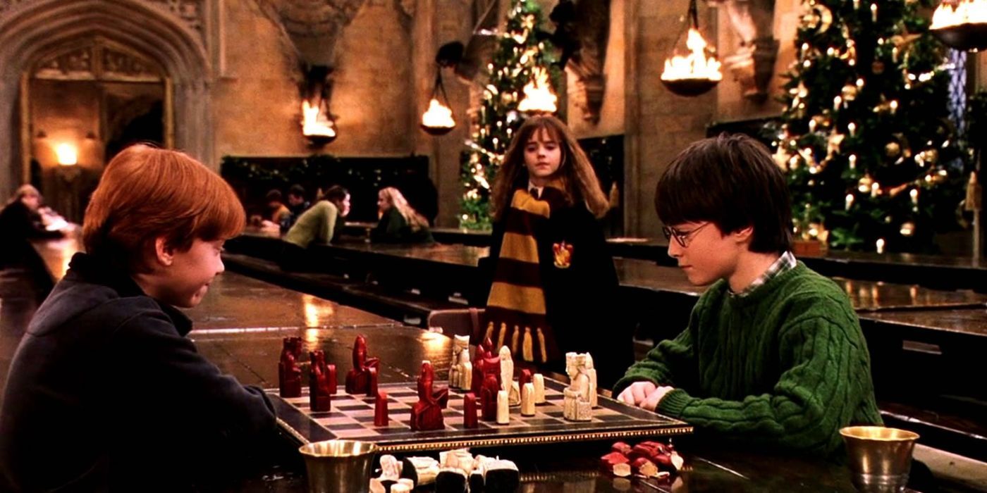 Ron, Harry et Hermione à Noël, Harry Potter