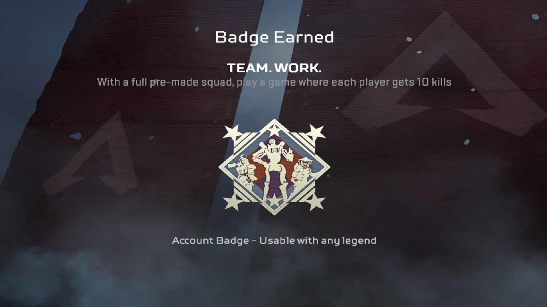 Comment obtenir le badge de travail d'équipe Apex Legends
