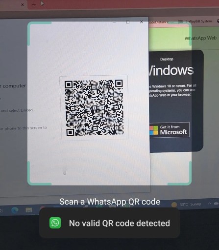 Aucun code QR valide détecté