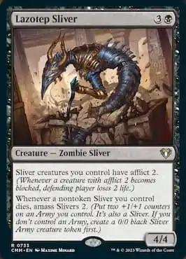 Image du zombie Sliver à travers Lazotep Sliver dans le deck MTG Commander Masters Sliver Swarm Precon