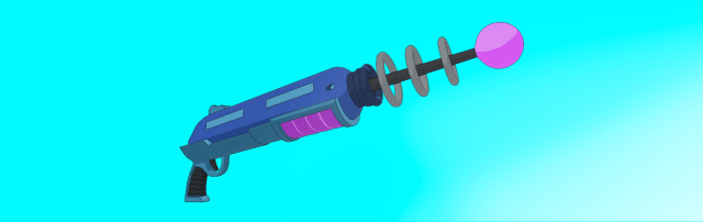 Le Shiny Metal Ray Gun de Bender de Futurama à Fortnite.