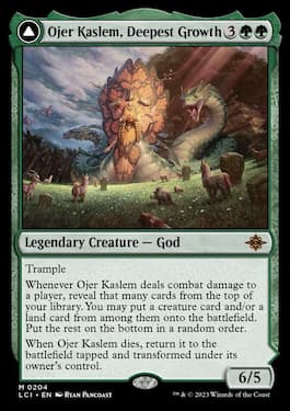 Ojer Kaslem, Deepest Growth est le dieu légendaire vert des Cavernes perdues d'Ixalan.