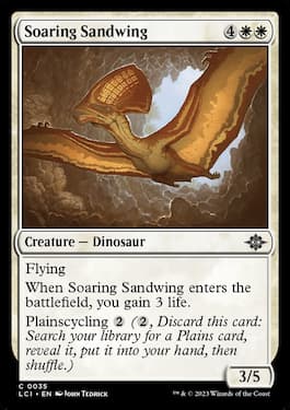 Soaring Sandwing est une créature commune des Cavernes perdues d'Ixalan.