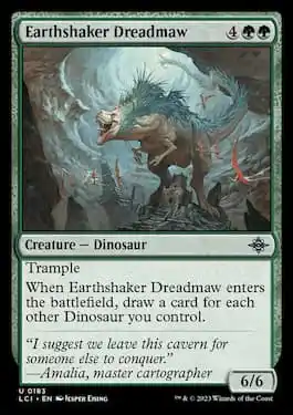 Earthshaker Dreadmaw est un dinosaure rare de LCI
