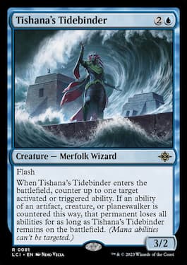 Le Tidebinder de Tishana soumet même les Planeswalkers à sa volonté.