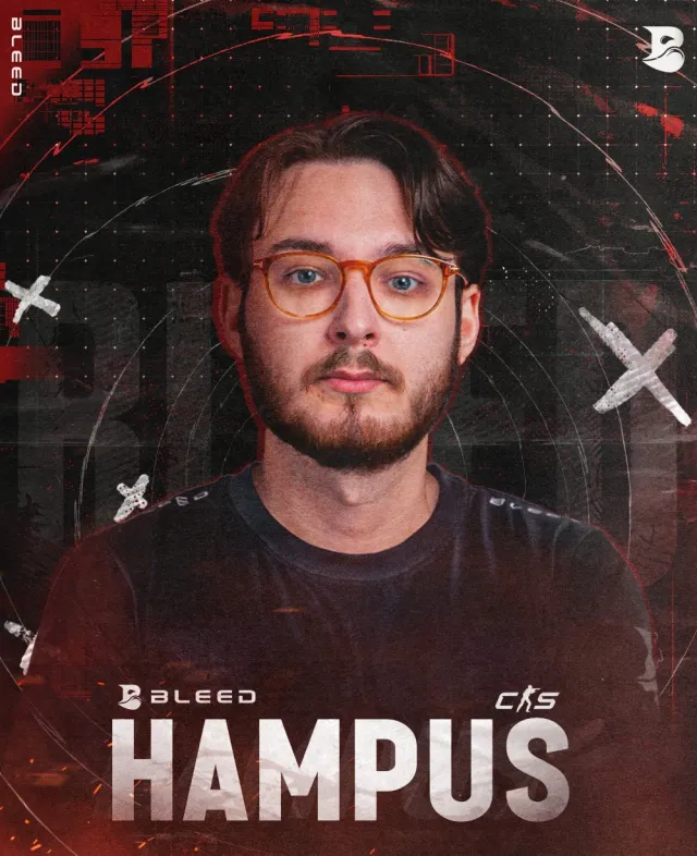 Hampus rejoint l'image promotionnelle de Bleed.