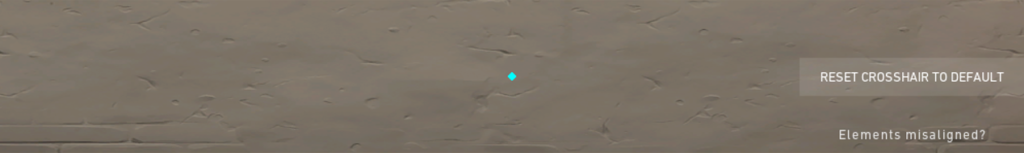 Capture d'écran du réticule en diamant d'un joueur dans VALORANT.
