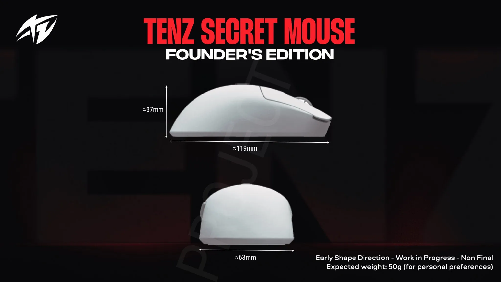 "Super premier prototype" de la souris de TenZ