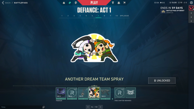 Le spray Another Dream Team dans VALORANT.